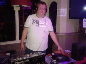 DJing at the Queen Victoria, Shalford